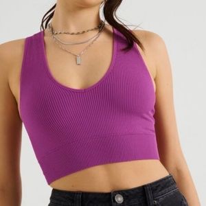 purple garage tank top
